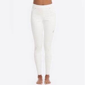 SPANX Distressed white skinny jean - size small